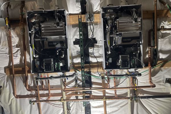Tankless water heater unit in South Elgin IL - Fox Valley Plumbing